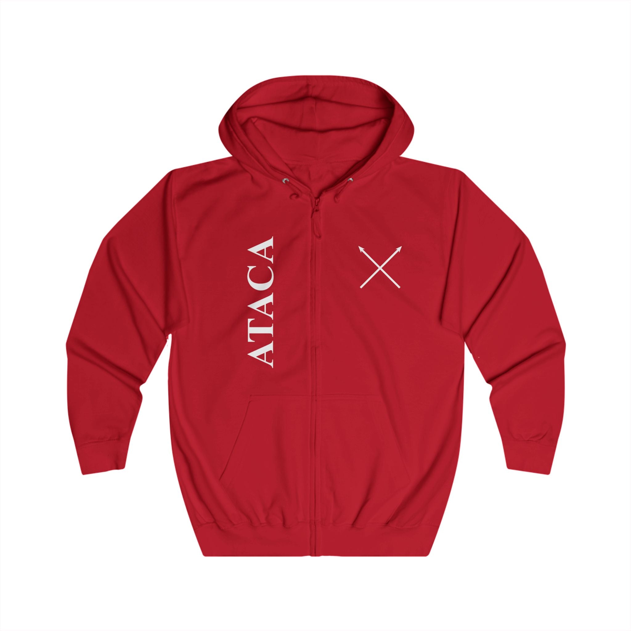 ATACA Unisex Full Zip Hoodie - Casual Comfort with Stylish Design