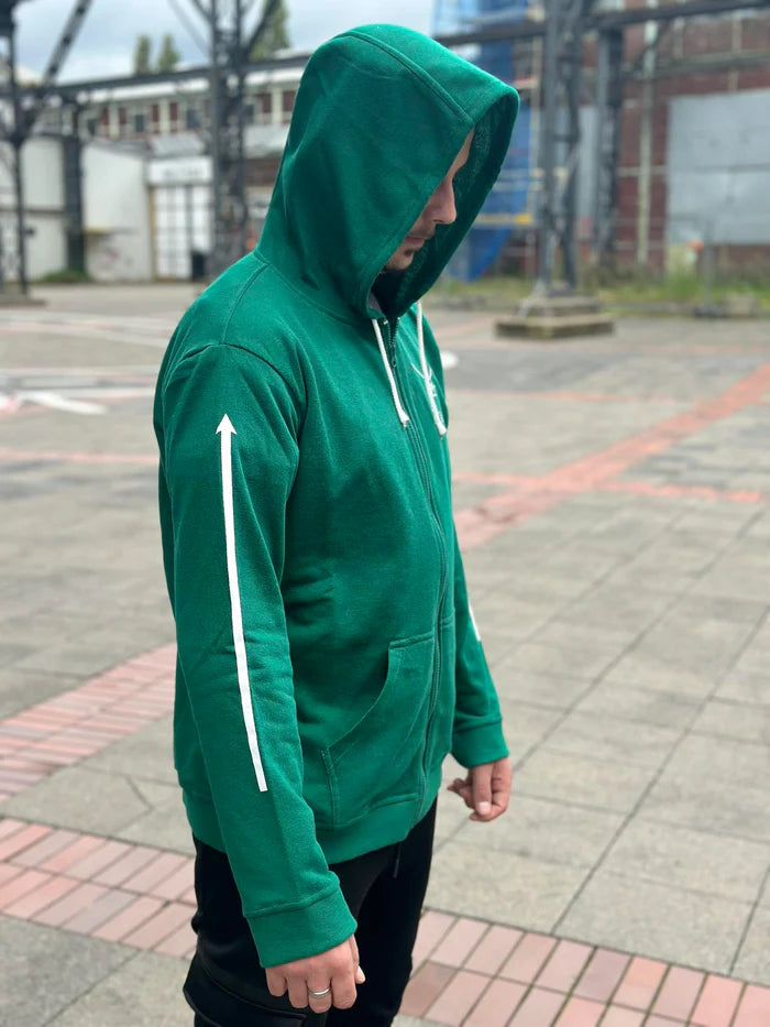Kapuzenjacke / ZIP Hoodie grün