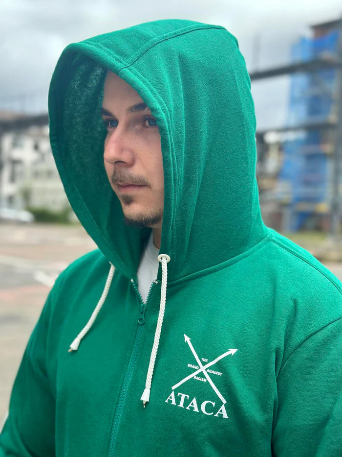 Kapuzenjacke / ZIP Hoodie grün