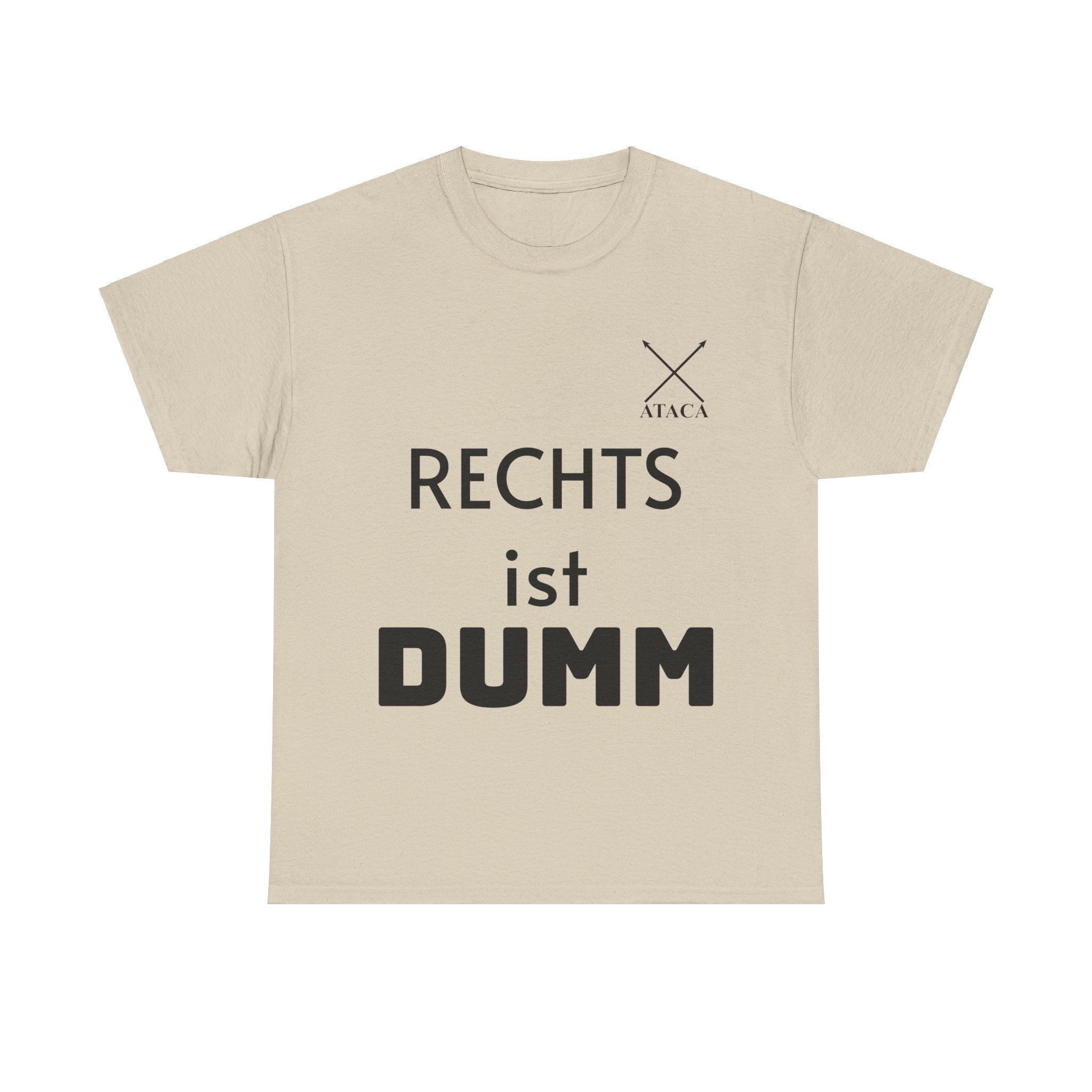 Unisex Heavy Cotton Tee "Rechts ist dumm"