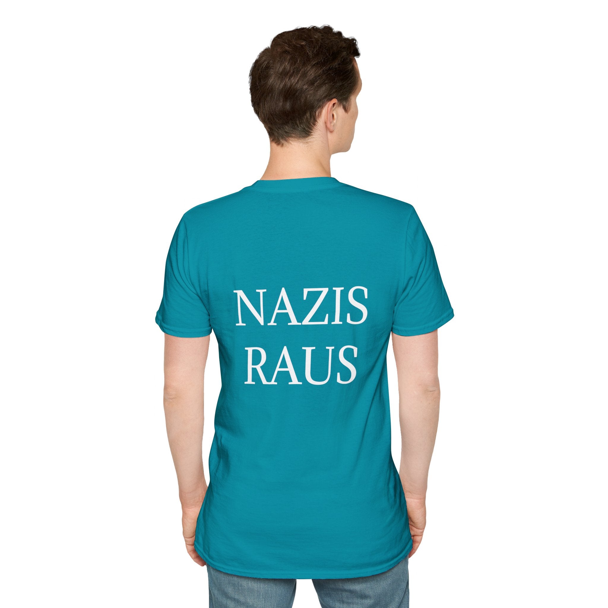 Unisex Softstyle T-Shirt "Nazis Raus"