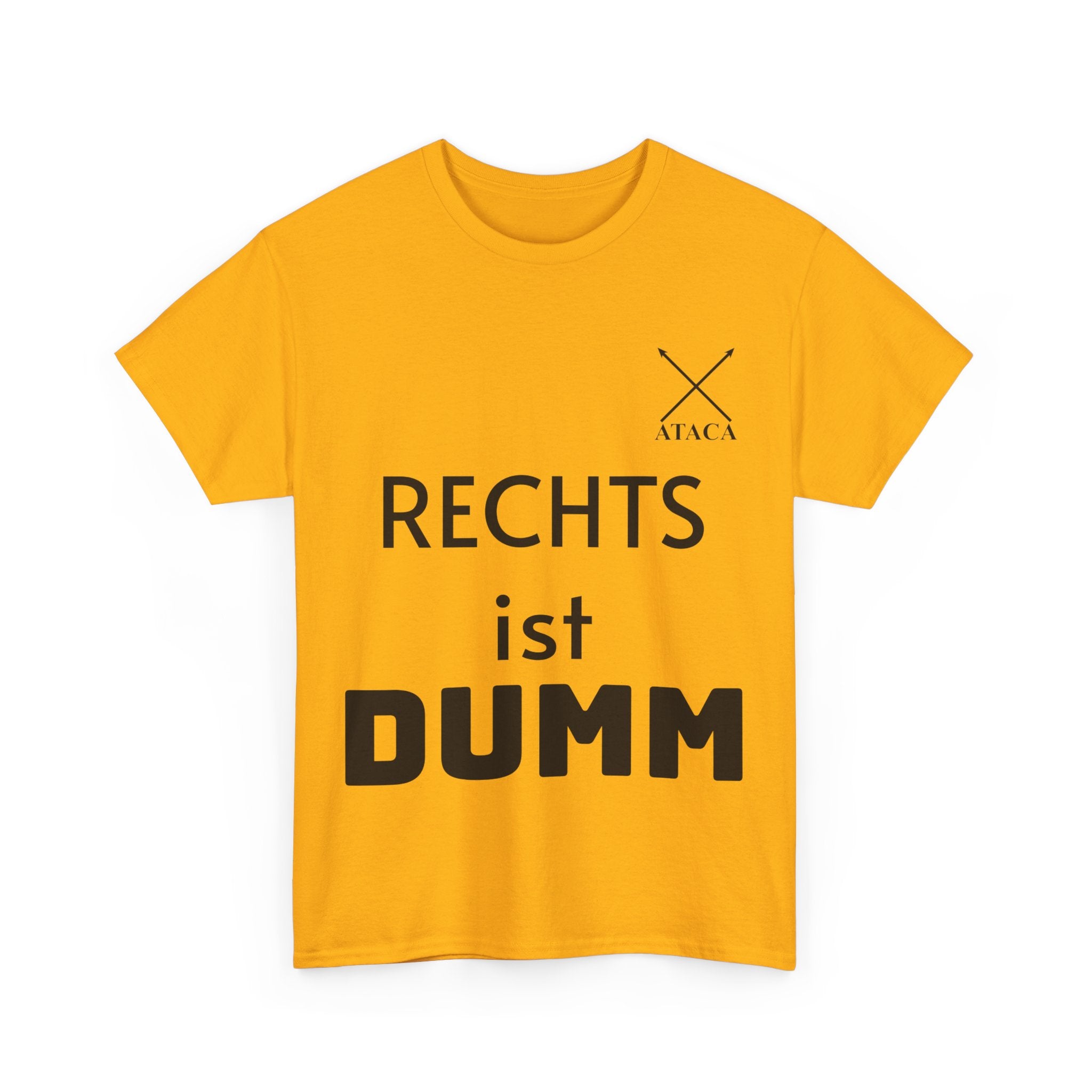 Unisex Heavy Cotton Tee "Rechts ist dumm"