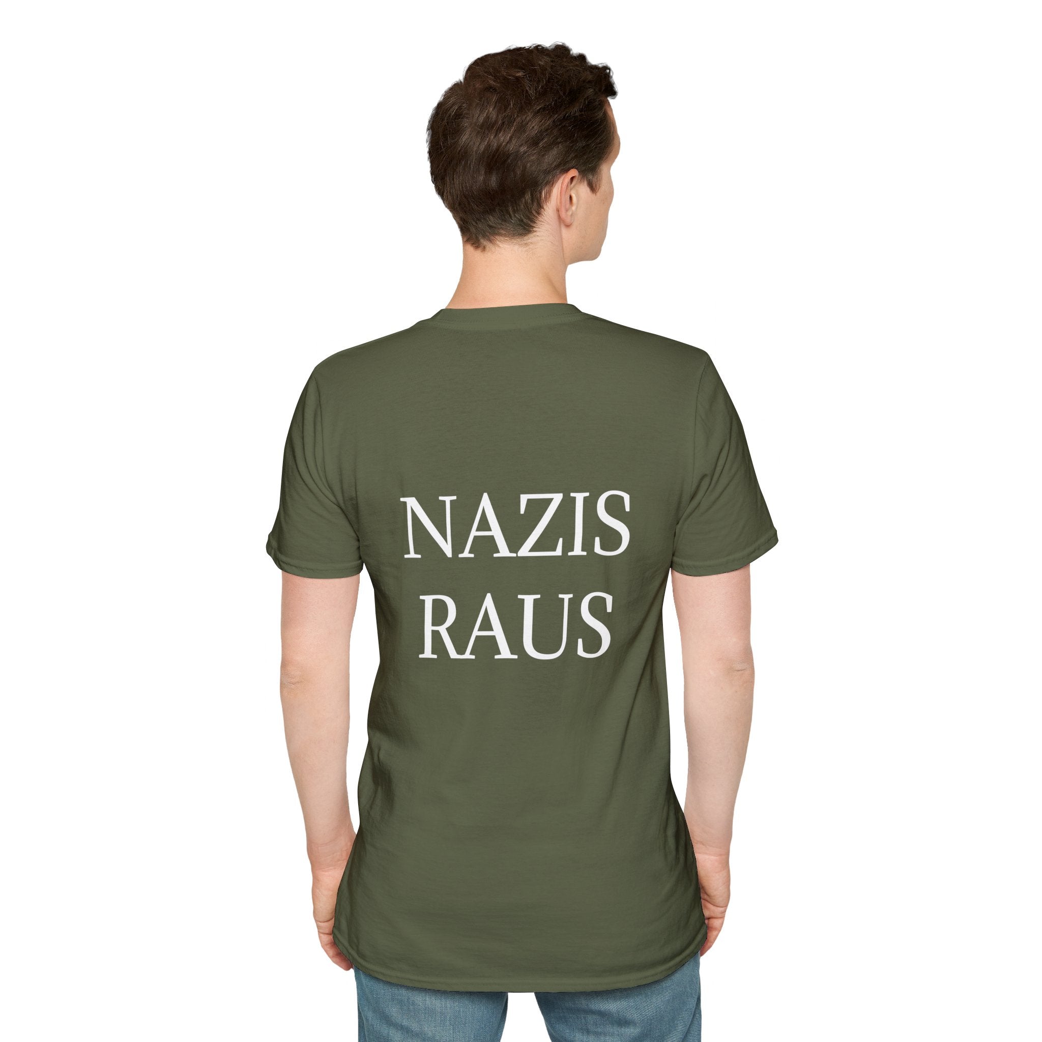 Unisex Softstyle T-Shirt "Nazis Raus"