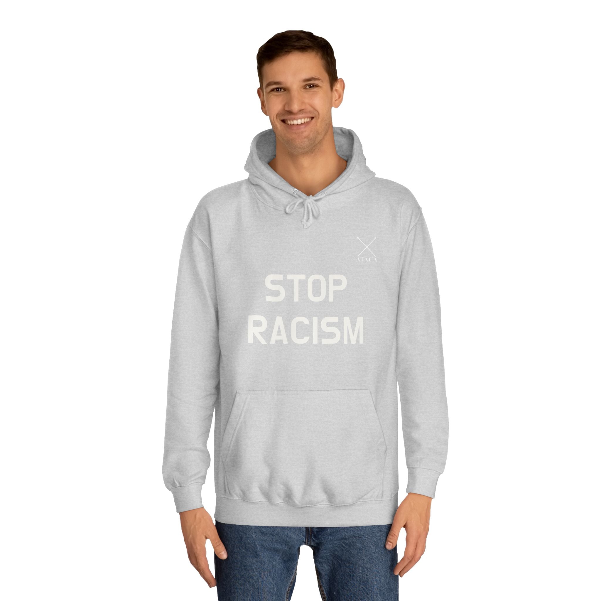 STOP RACISM Unisex College Hoodie