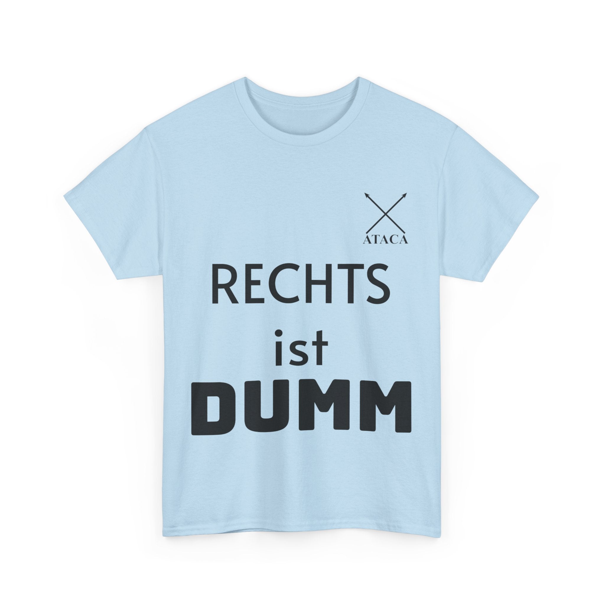 Unisex Heavy Cotton Tee "Rechts ist dumm"