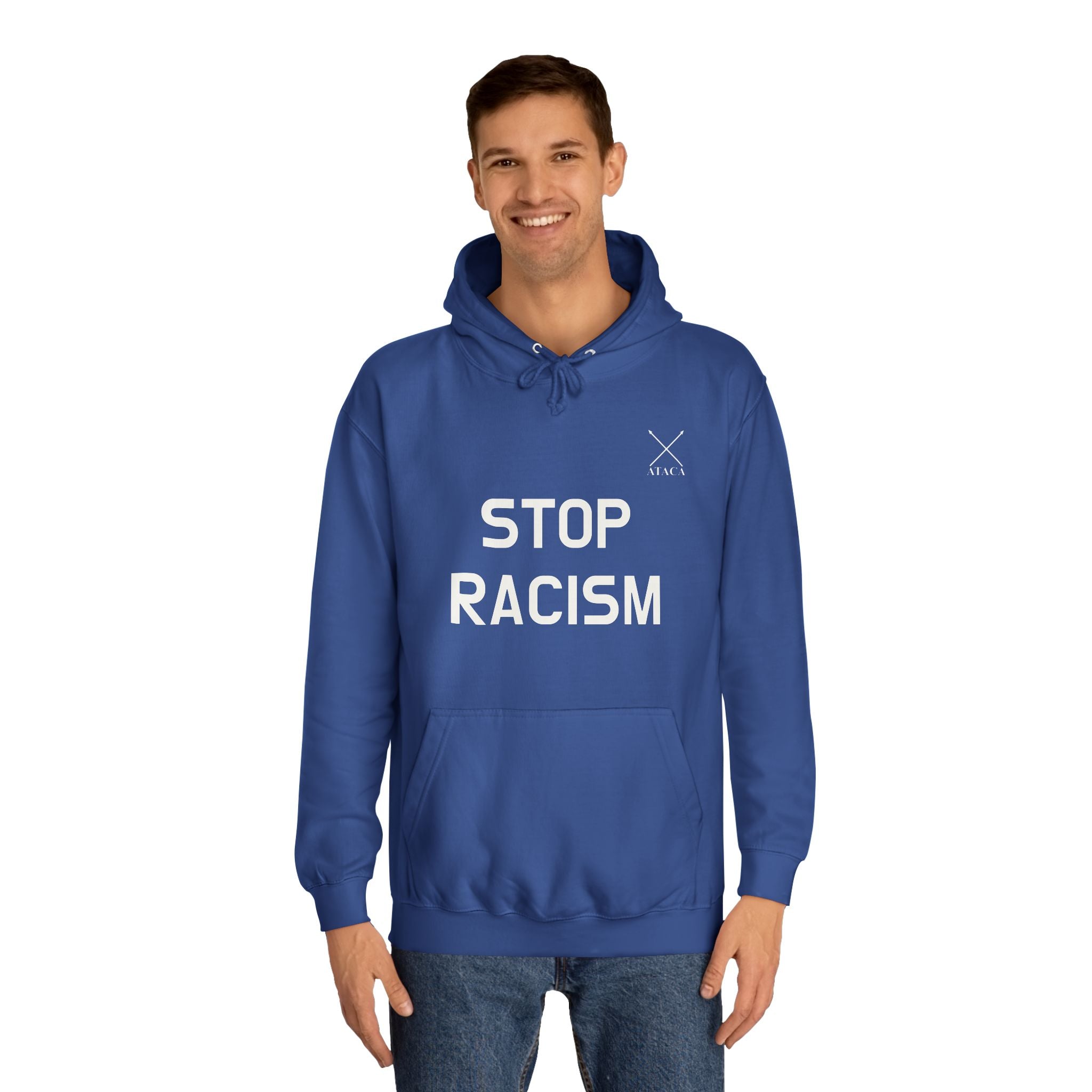 STOP RACISM Unisex College Hoodie