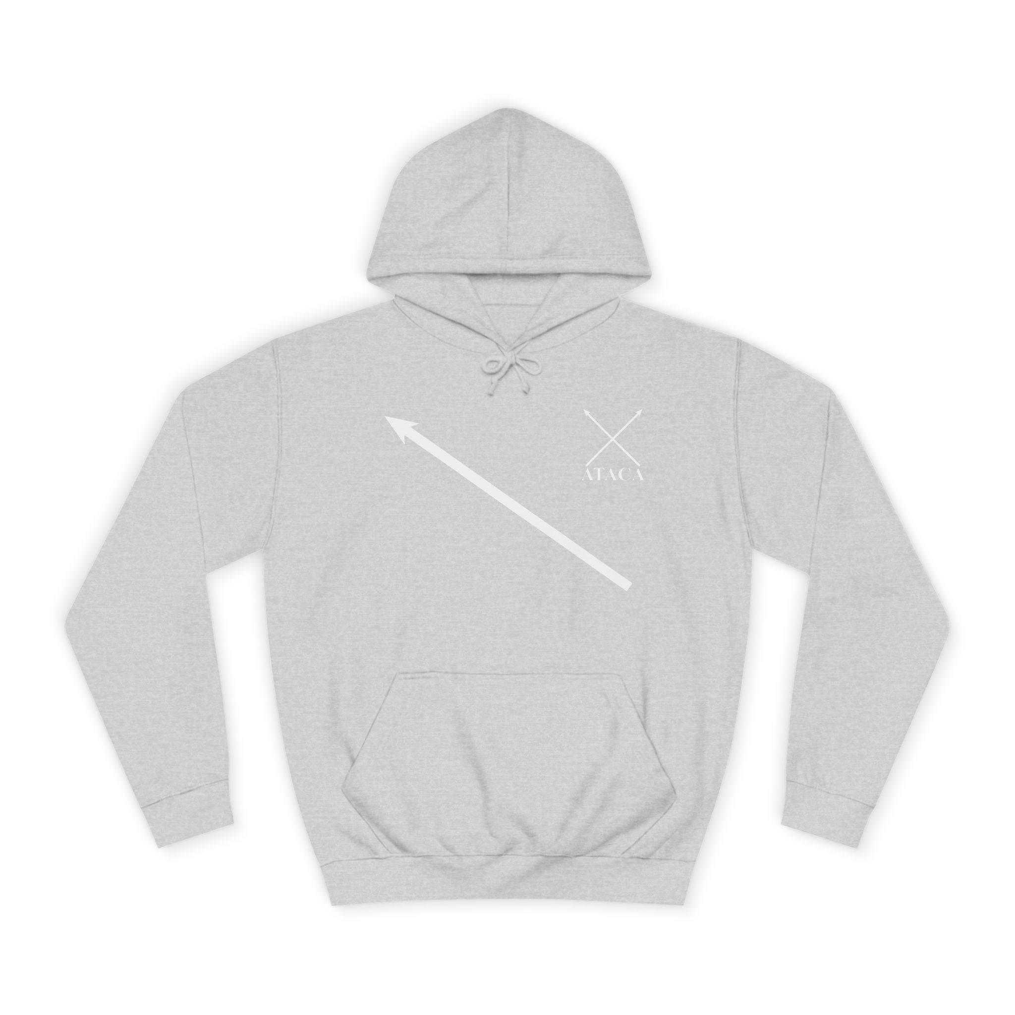 Unisex College Hoodie with Inspirational Design - "Attack Now"