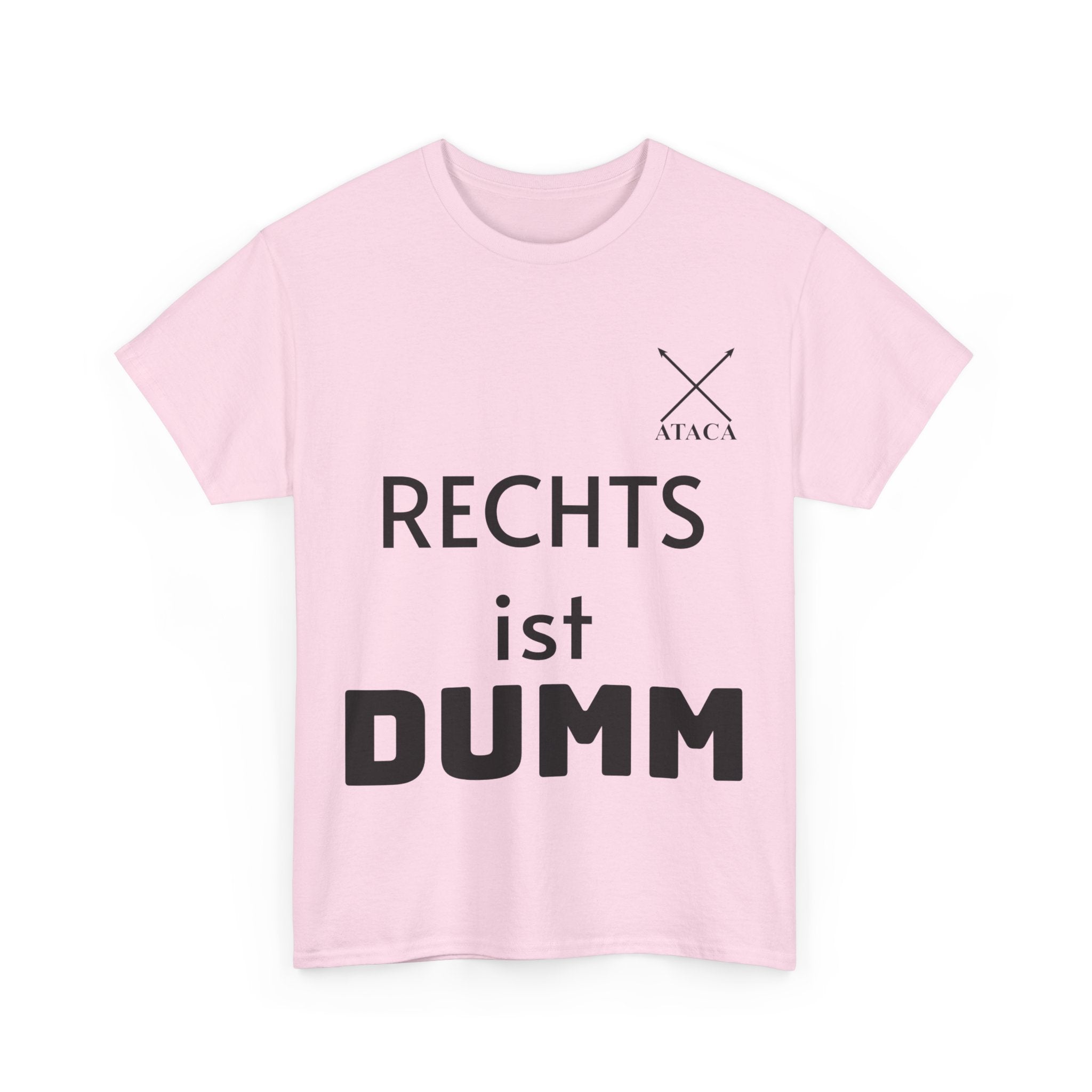 Unisex Heavy Cotton Tee "Rechts ist dumm"