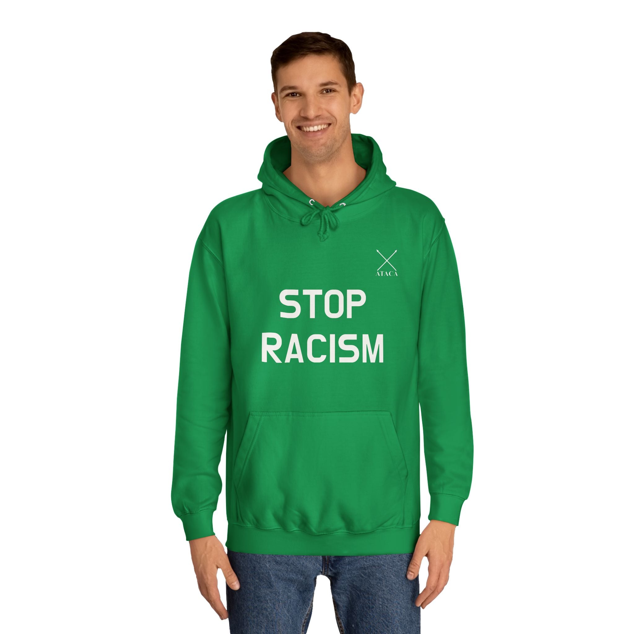 STOP RACISM Unisex College Hoodie