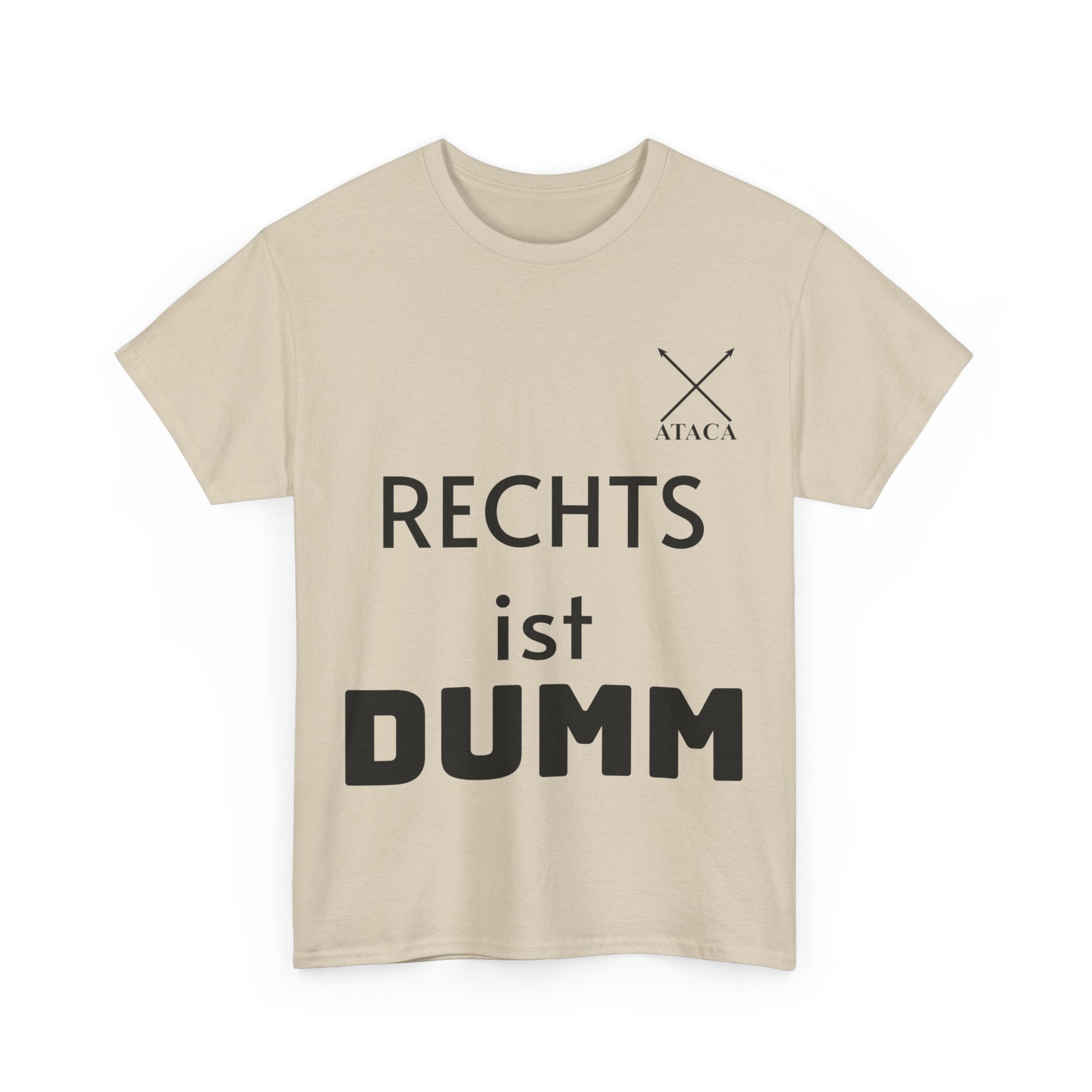 Unisex Heavy Cotton Tee "Rechts ist dumm"