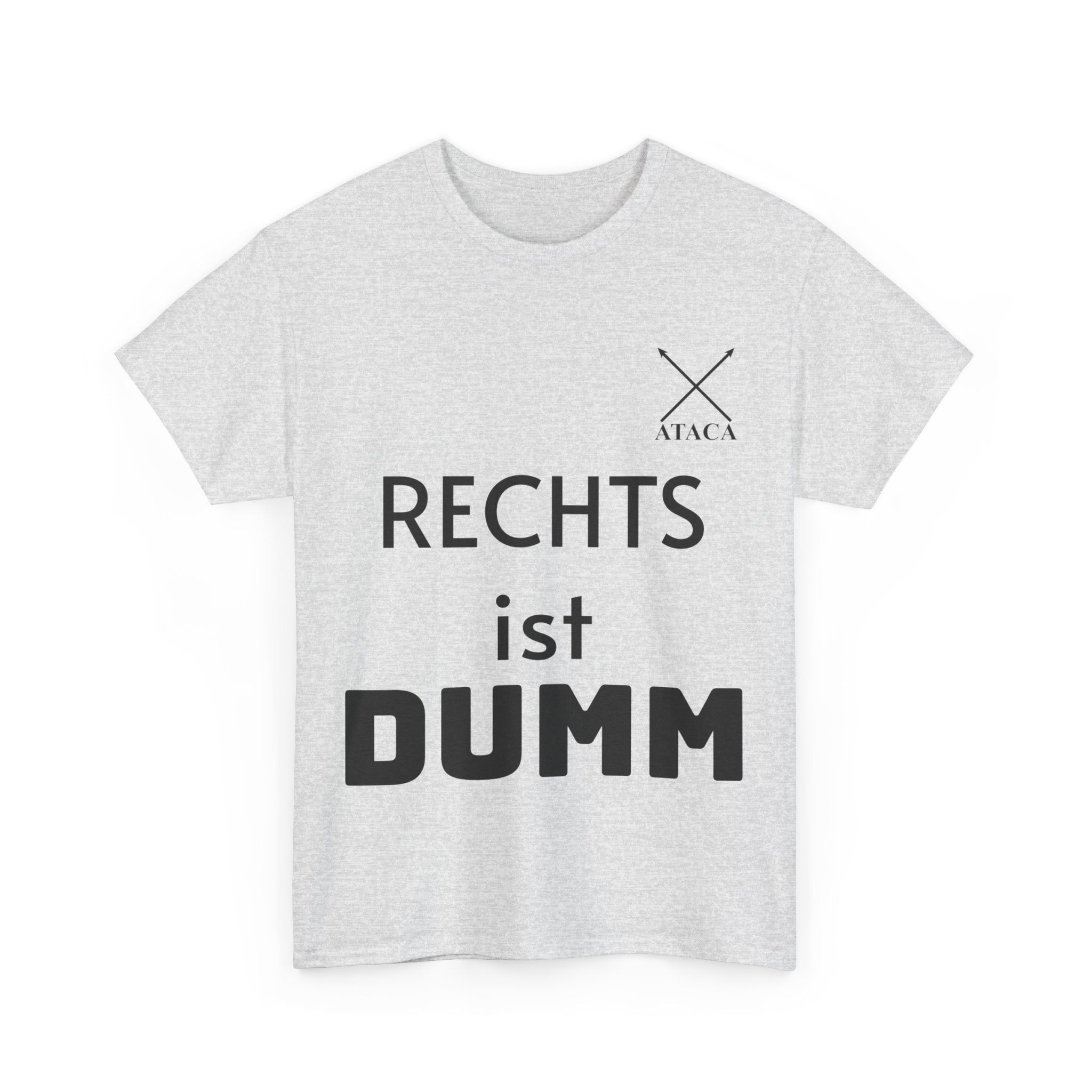 Unisex Heavy Cotton Tee "Rechts ist dumm"