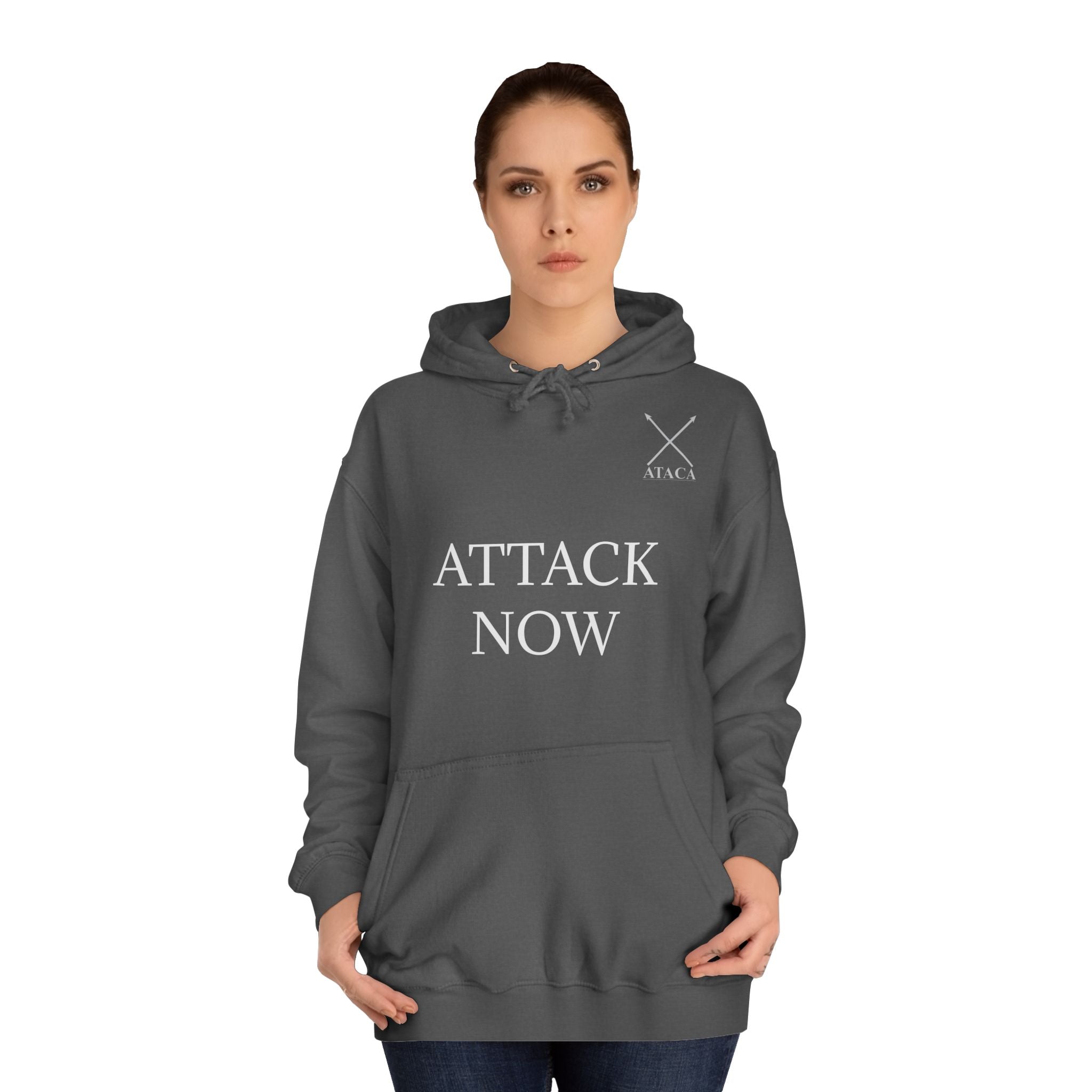 ATTACK NOW Unisex College Hoodie