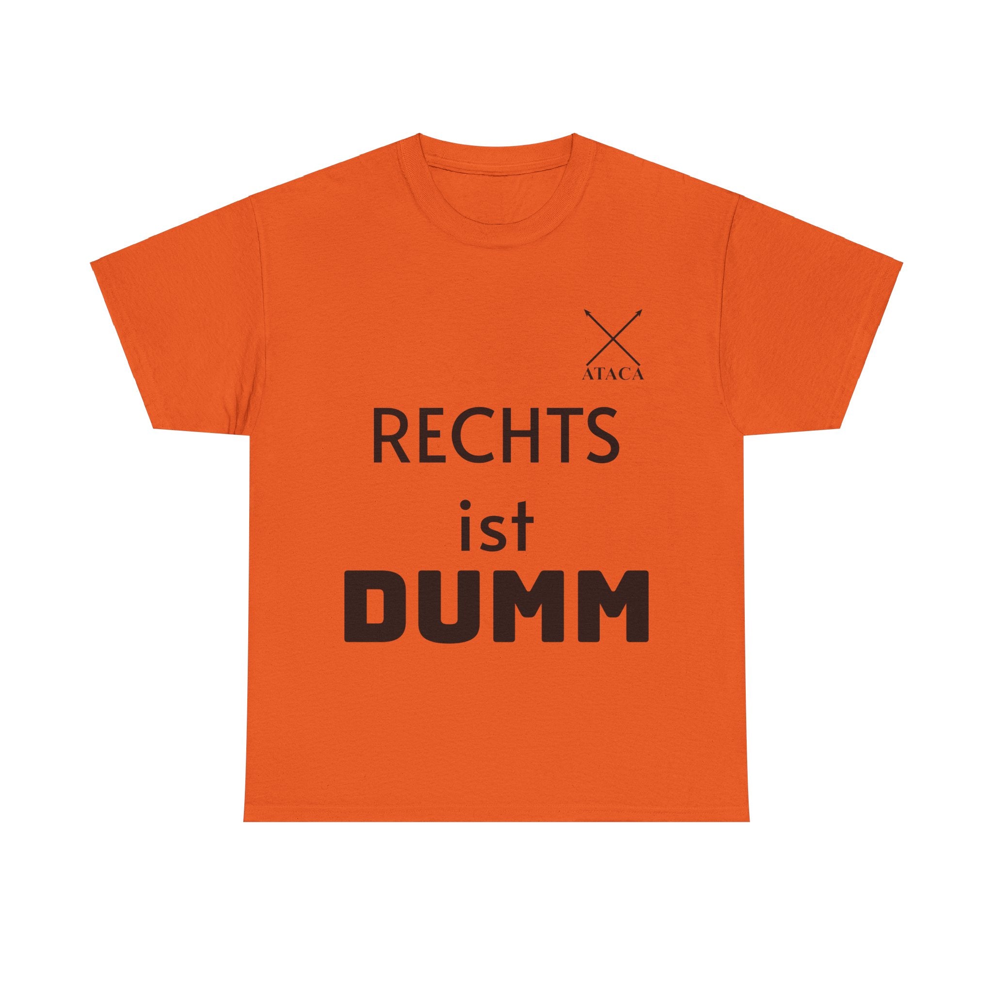 Unisex Heavy Cotton Tee "Rechts ist dumm"