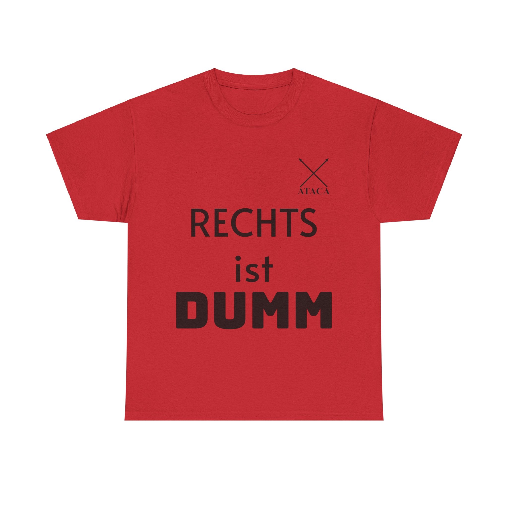 Unisex Heavy Cotton Tee "Rechts ist dumm"