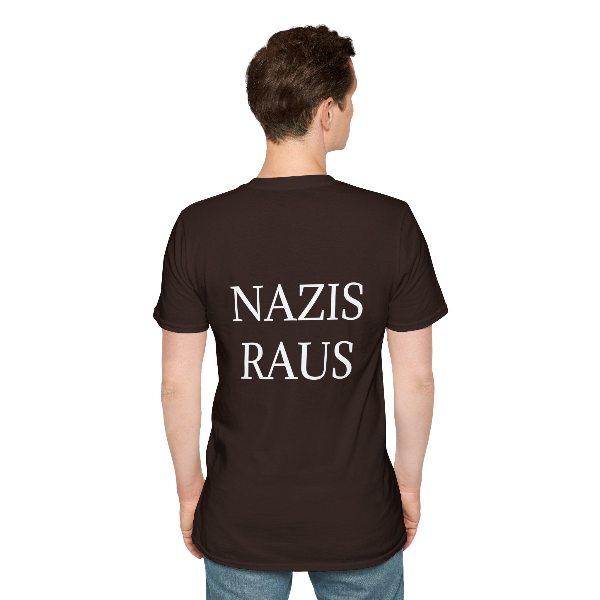 Unisex Softstyle T-Shirt "Nazis Raus"