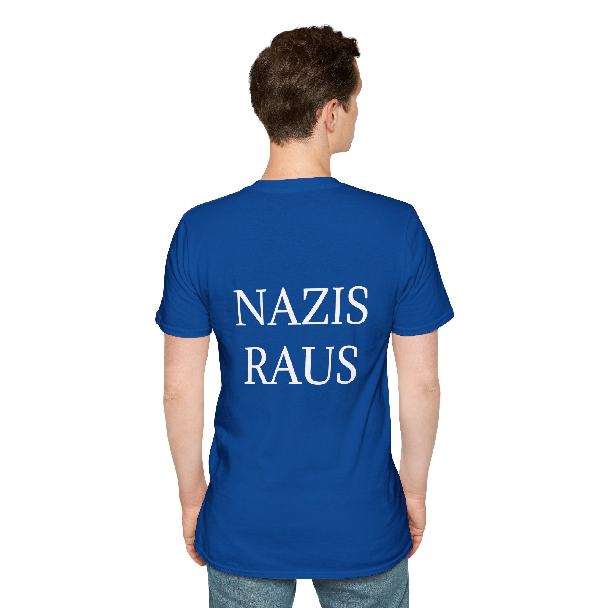 Unisex Softstyle T-Shirt "Nazis Raus"