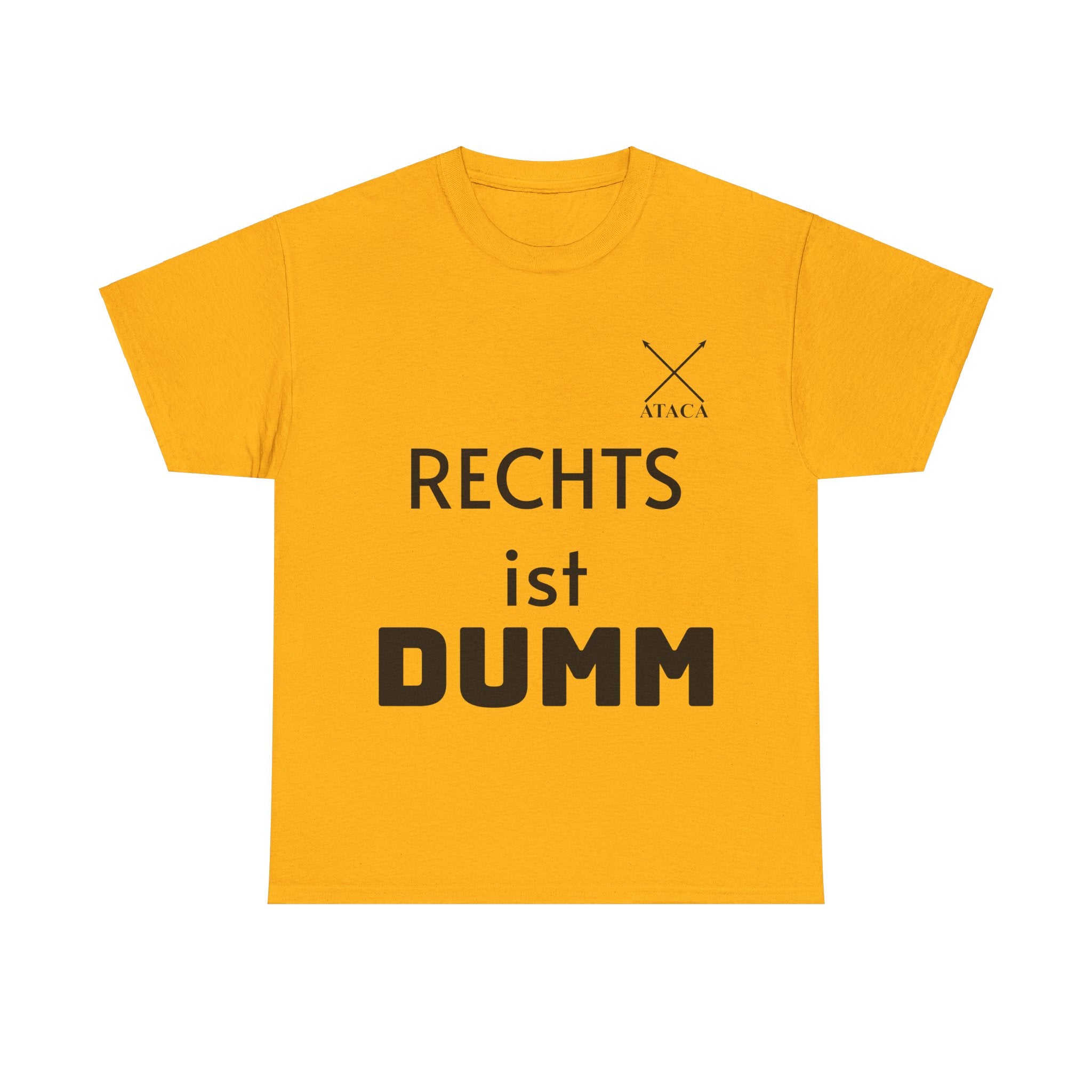 Unisex Heavy Cotton Tee "Rechts ist dumm"