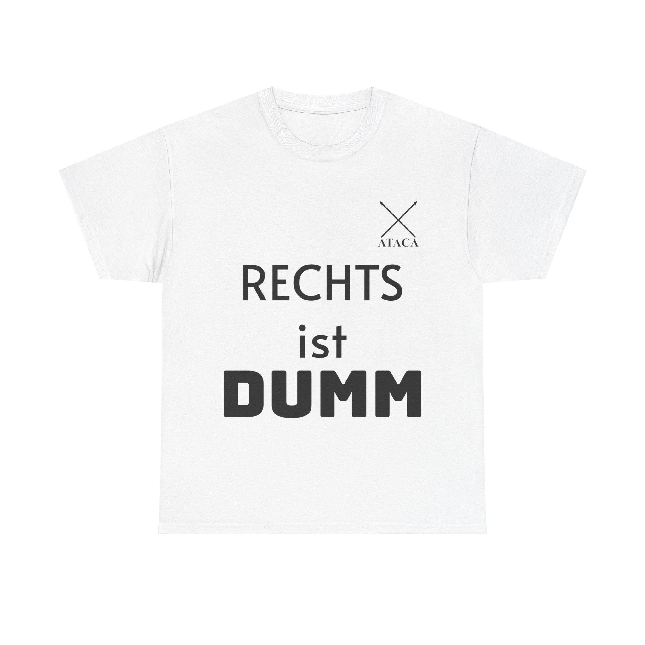 Unisex Heavy Cotton Tee "Rechts ist dumm"