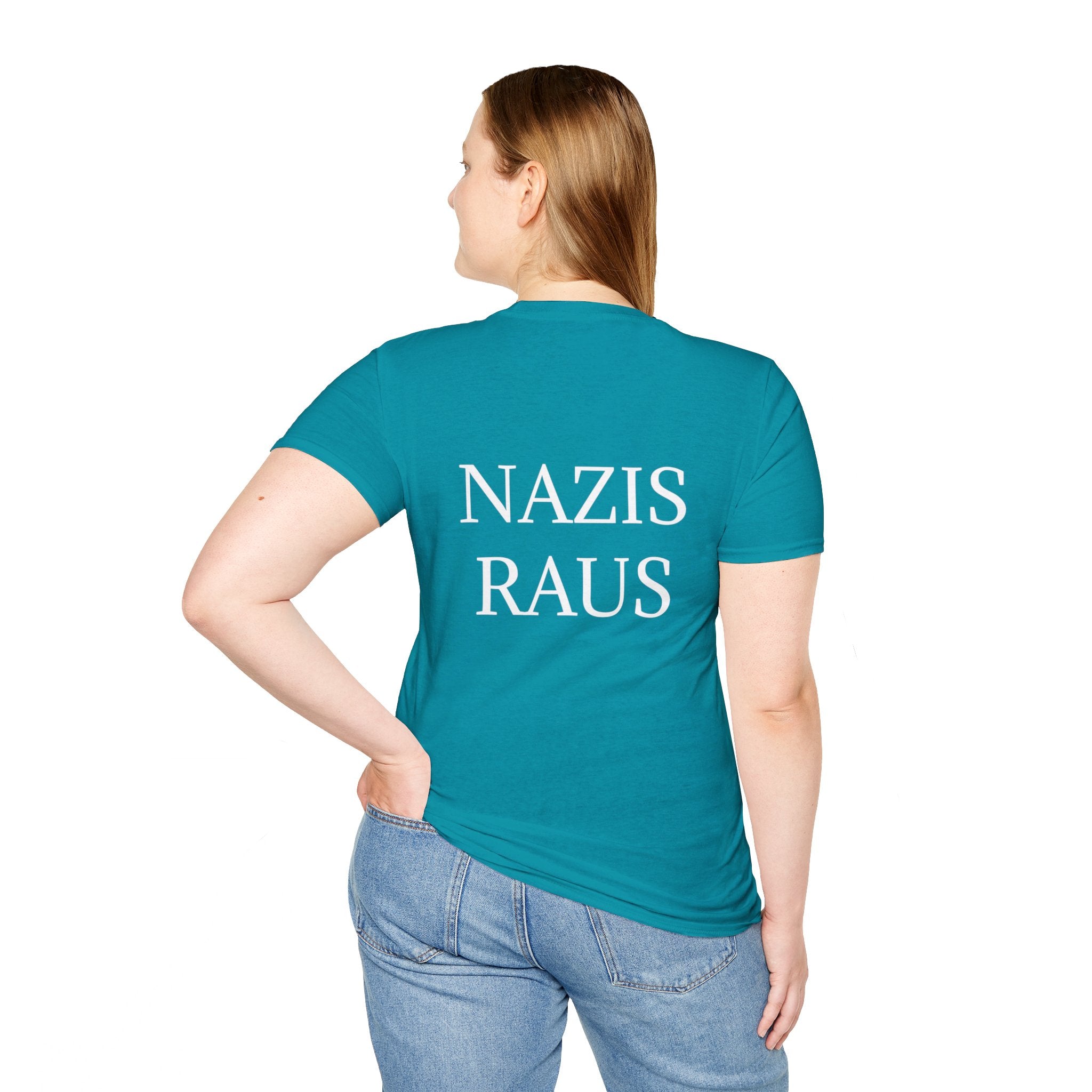 Unisex Softstyle T-Shirt "Nazis Raus"