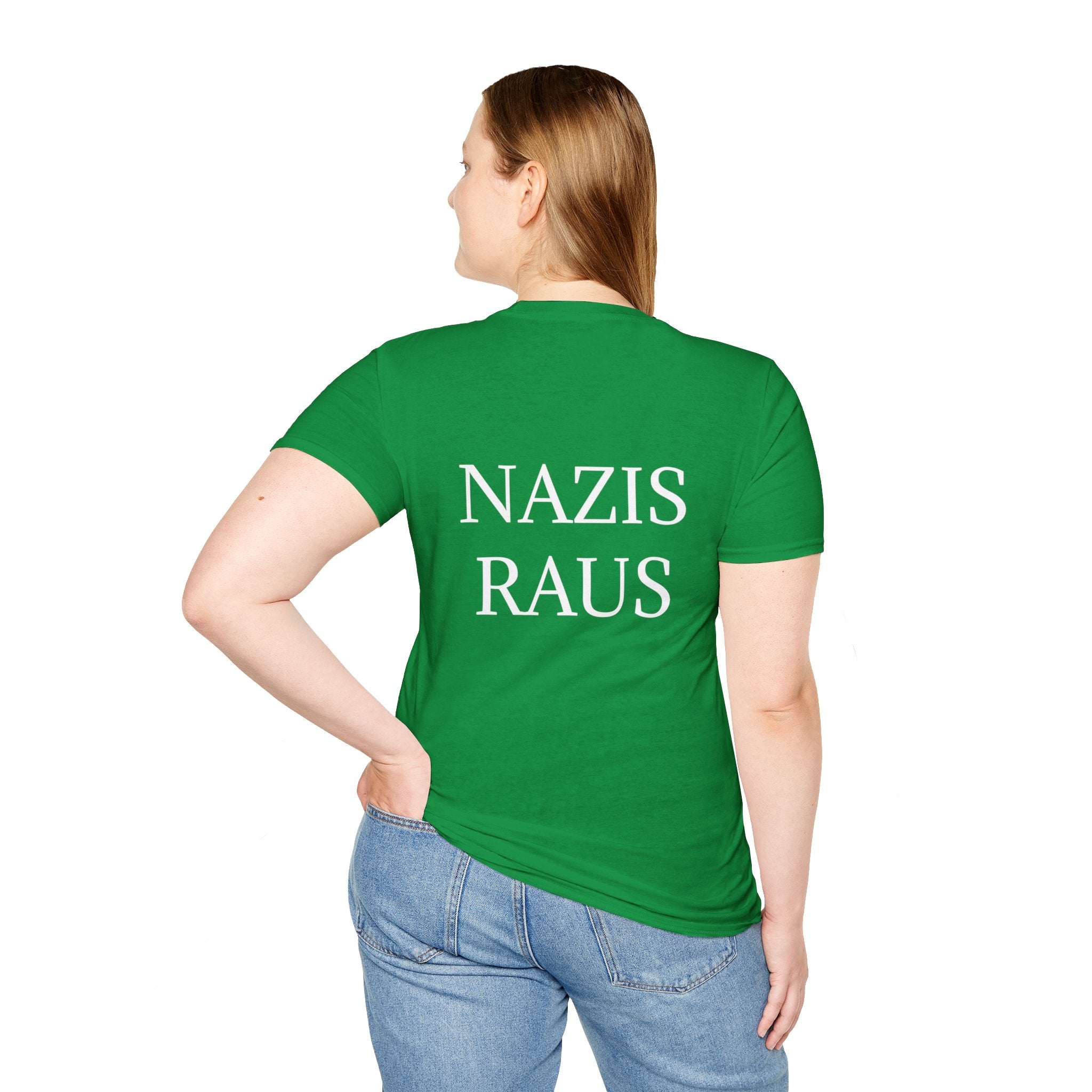 Unisex Softstyle T-Shirt "Nazis Raus"