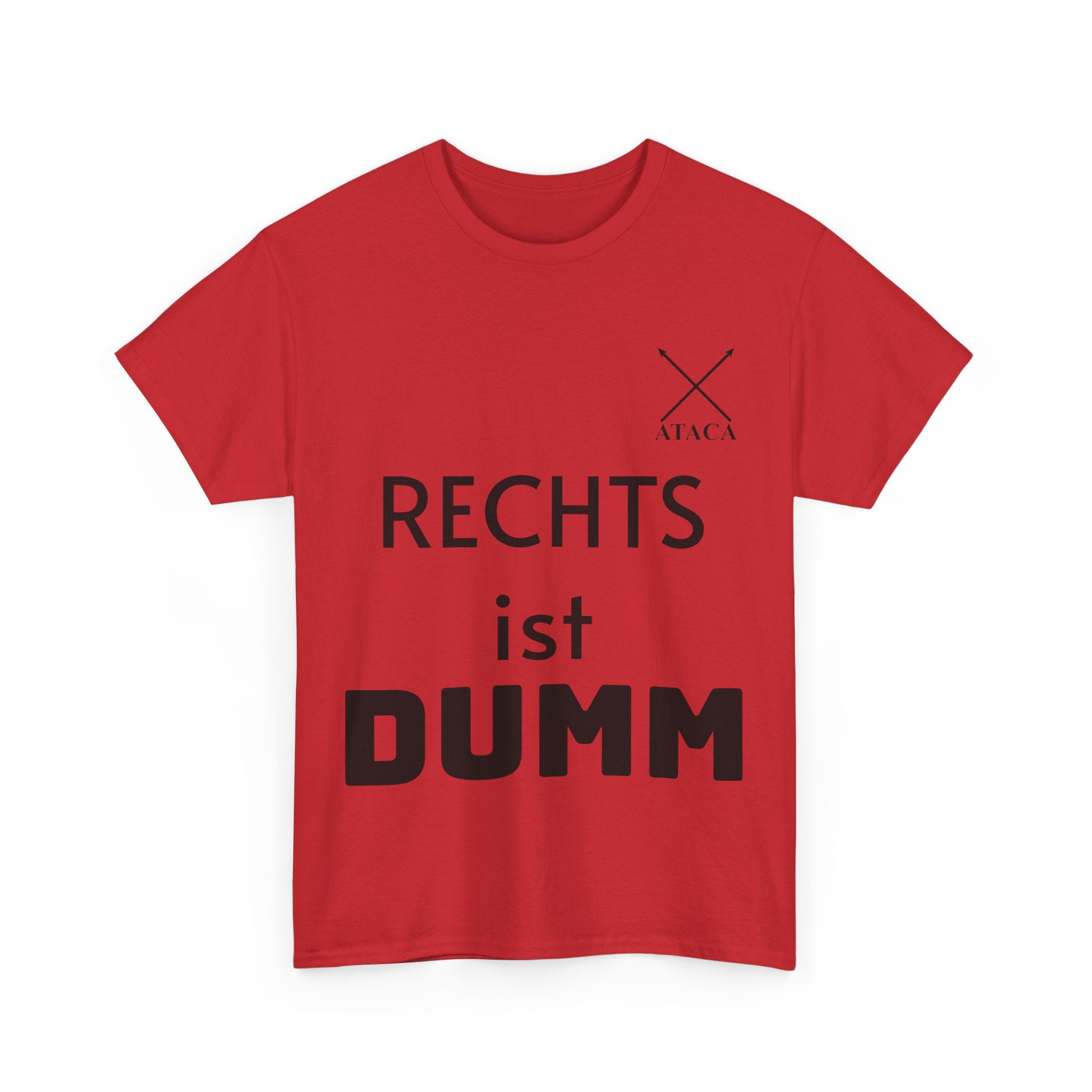 Unisex Heavy Cotton Tee "Rechts ist dumm"