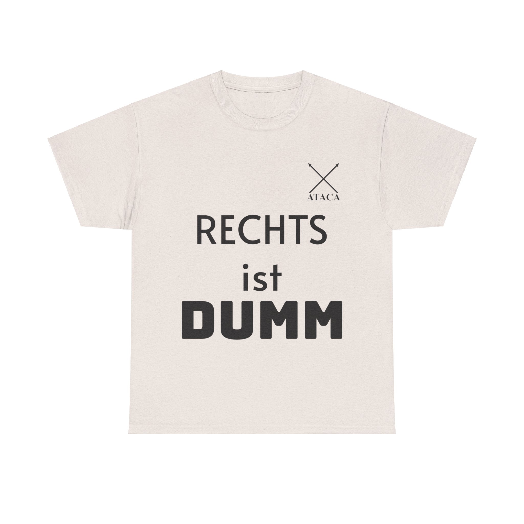 Unisex Heavy Cotton Tee "Rechts ist dumm"