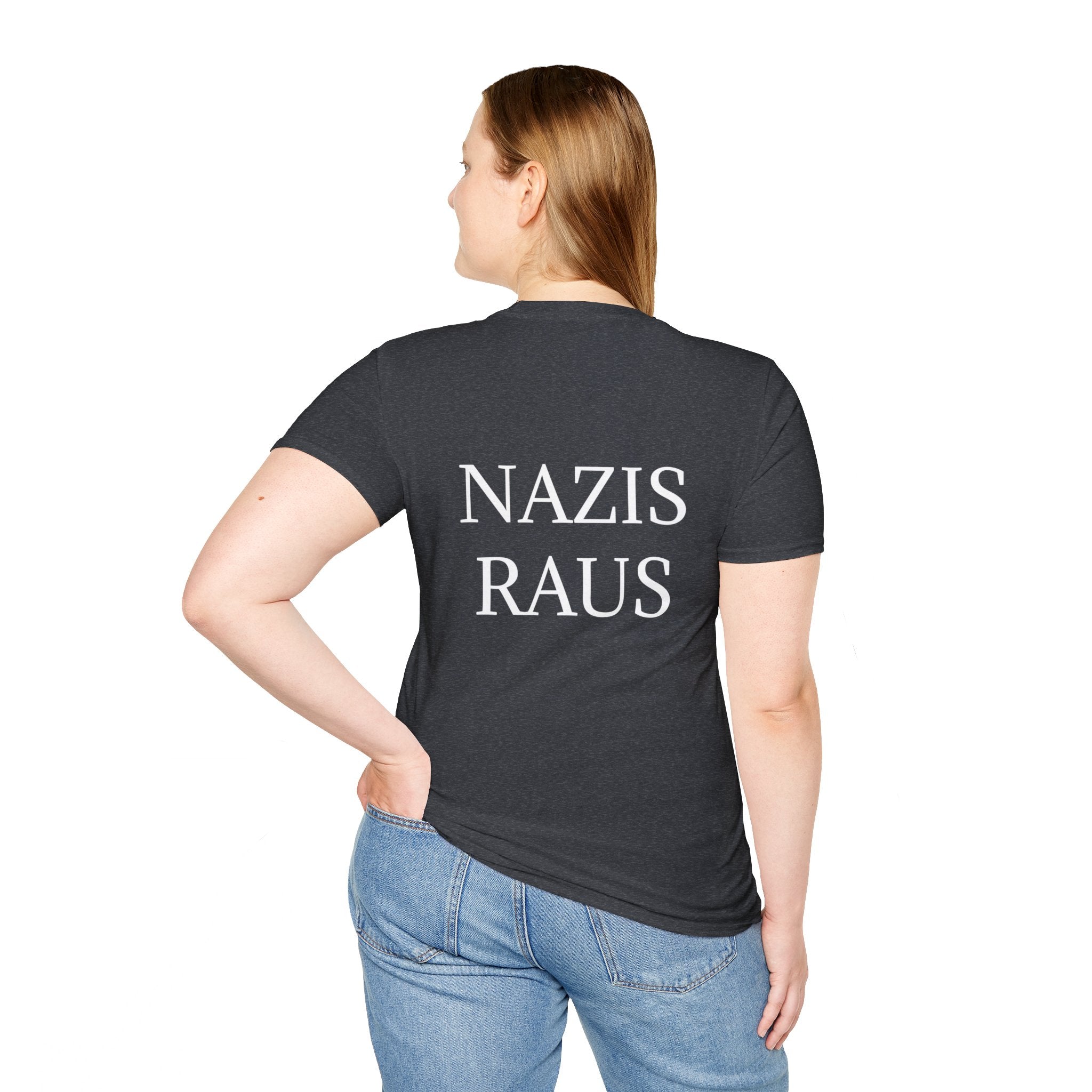 Unisex Softstyle T-Shirt "Nazis Raus"