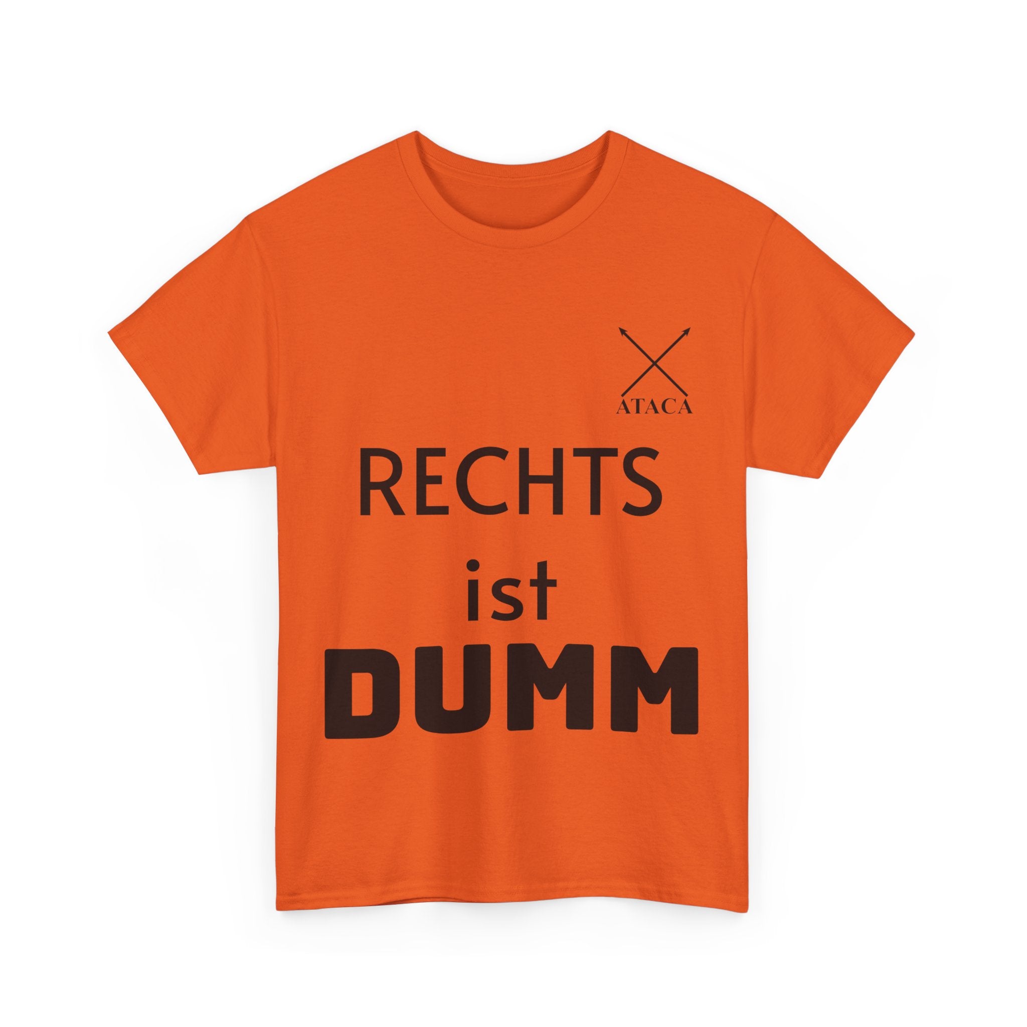 Unisex Heavy Cotton Tee "Rechts ist dumm"