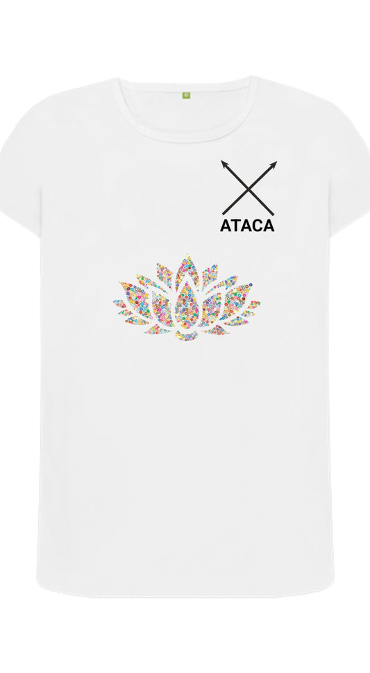 T Shirt mit Blume vorne