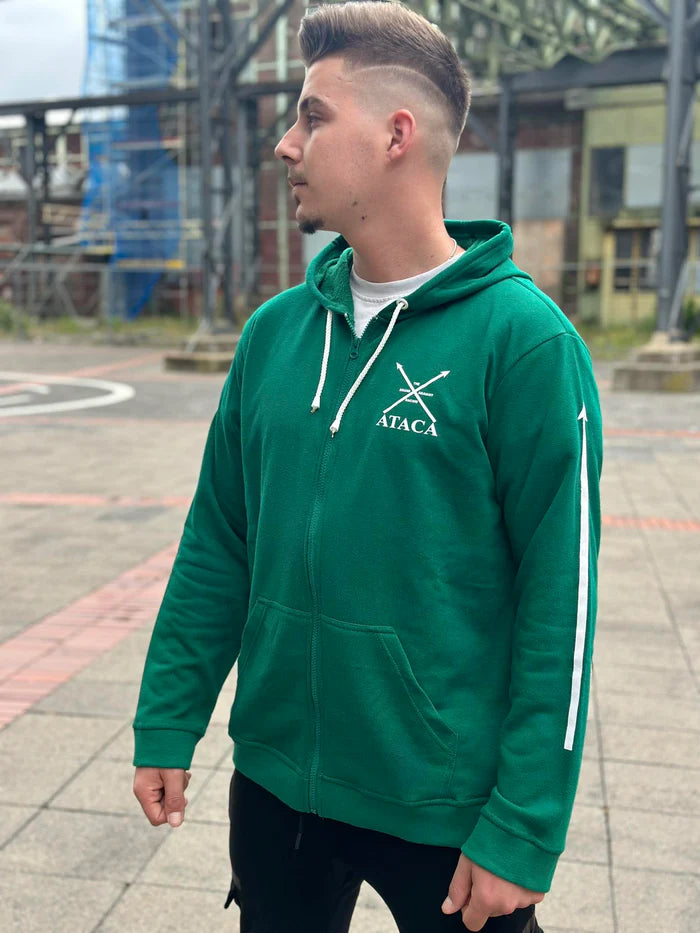 Kapuzenjacke / ZIP Hoodie grün