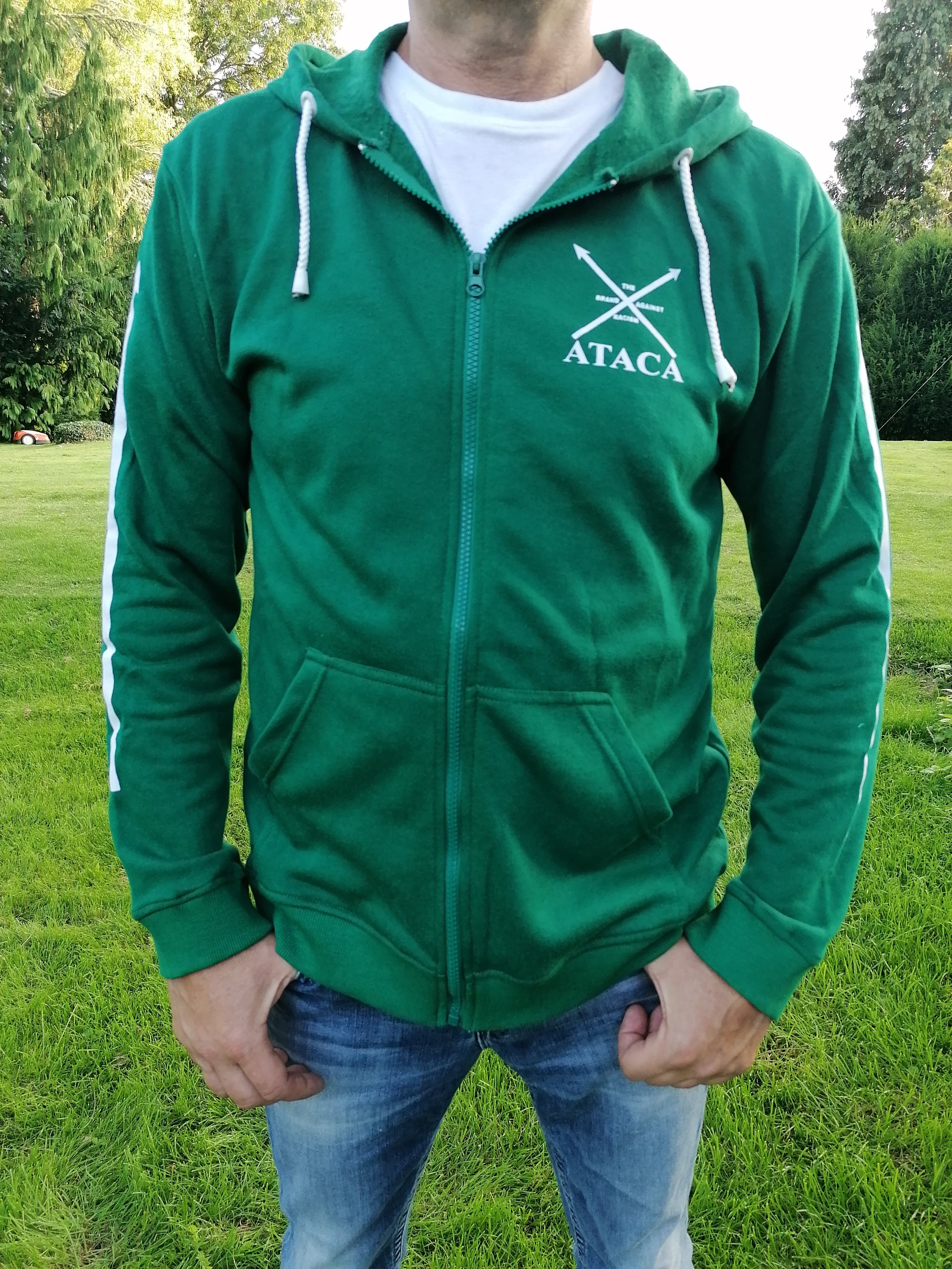 Kapuzenjacke / ZIP Hoodie grün