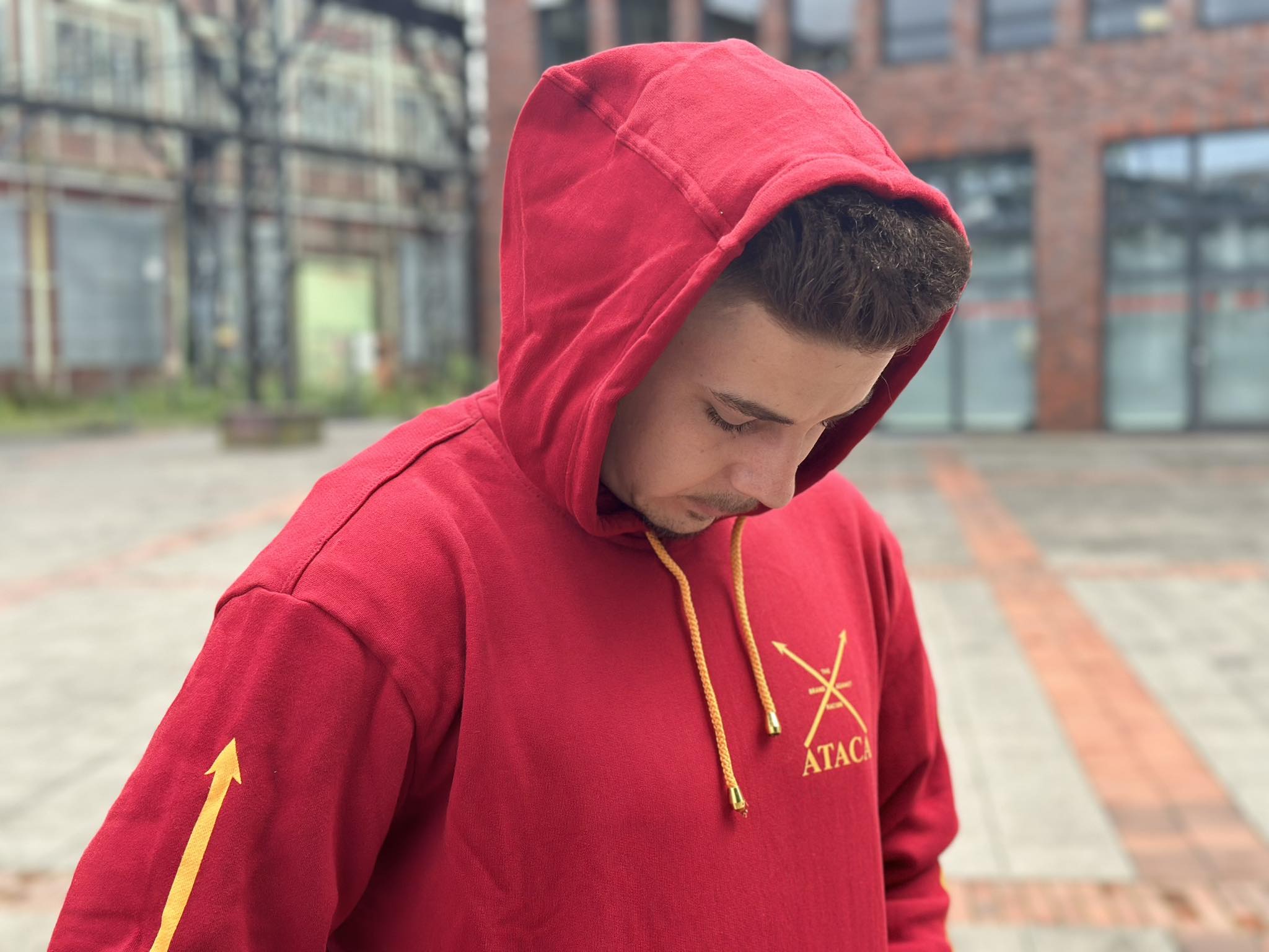 Hoodie rot / red