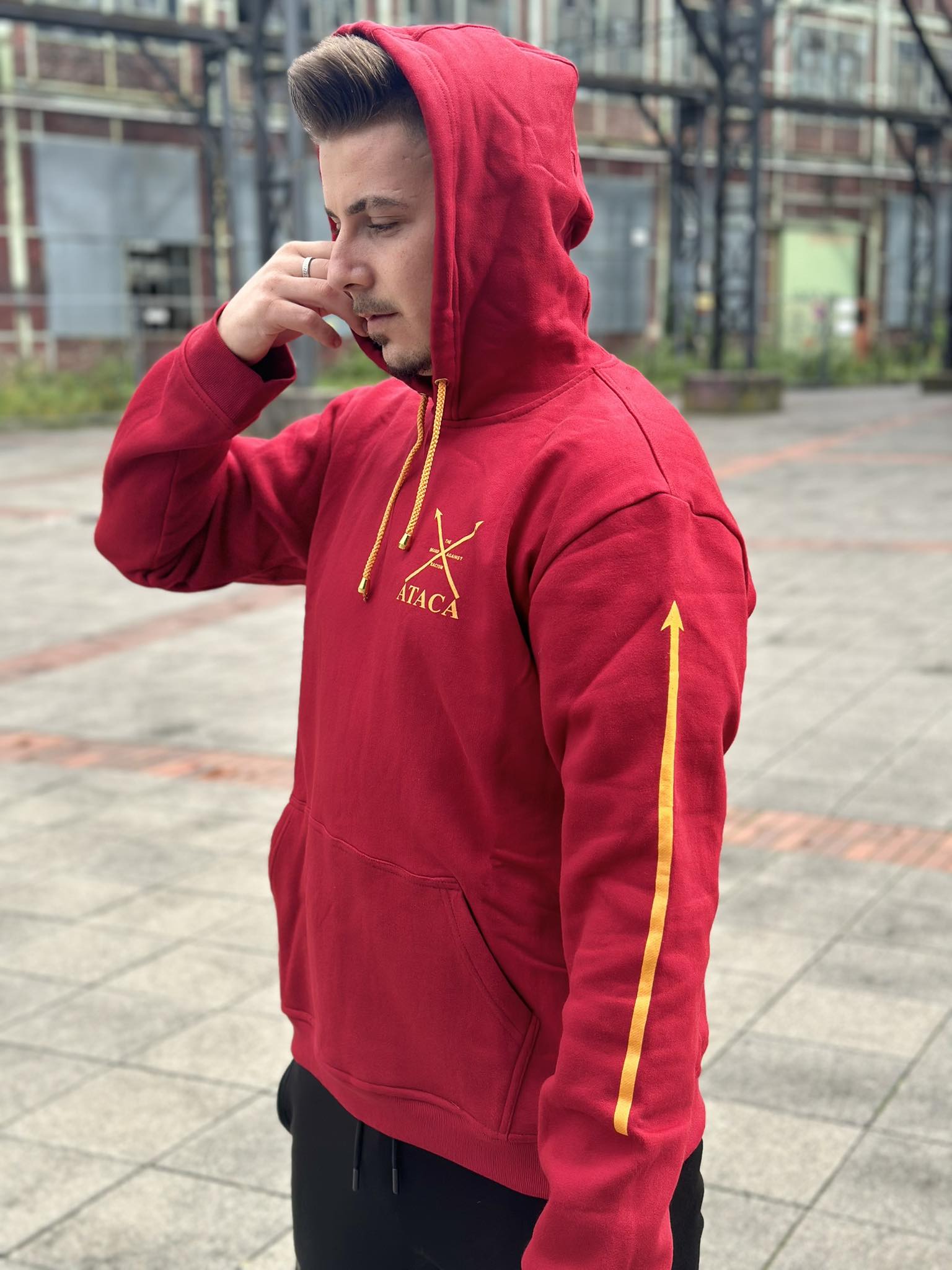 Hoodie rot / red