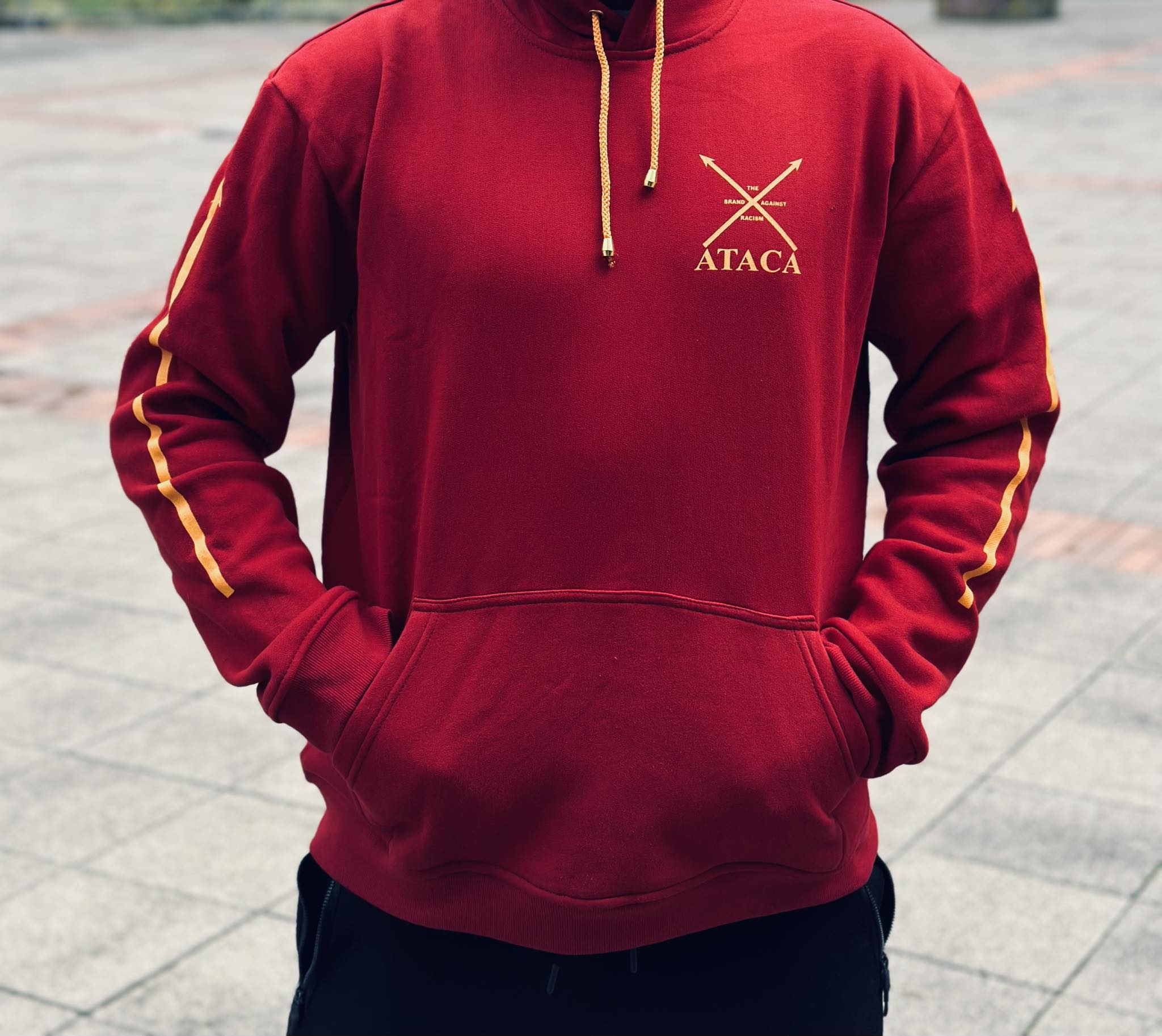 Hoodie rot / red