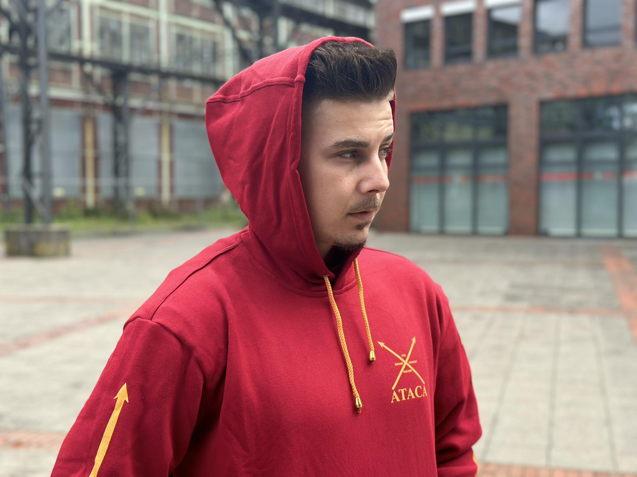 Hoodie rot / red